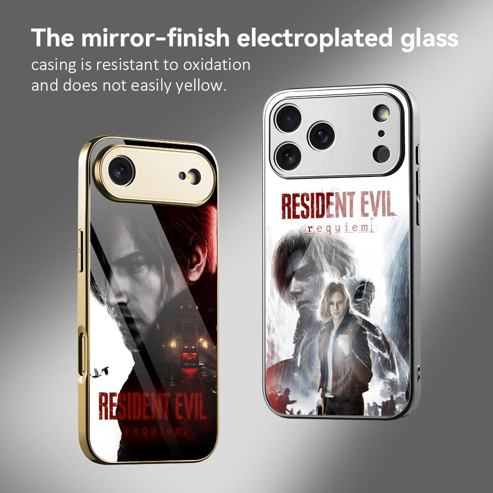 Apple Iphone 16 - Game R-Resident Evil 9 Telefoonhoesje Gegalvaniseerde