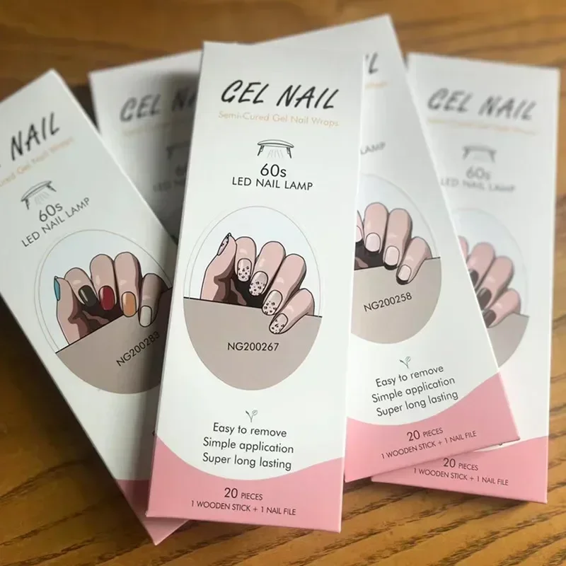 Full Cover Adhesive - Semi-Uitgeharde Gel Nagelstrips Patch Sliders Zelfklevende