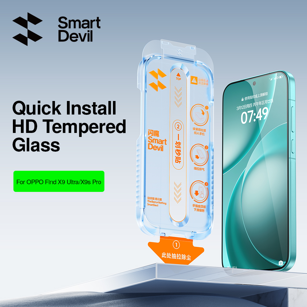 Oppo Find X8 - SmartDevil Stofvrije cabine-schermbeschermer voor OPPO Find