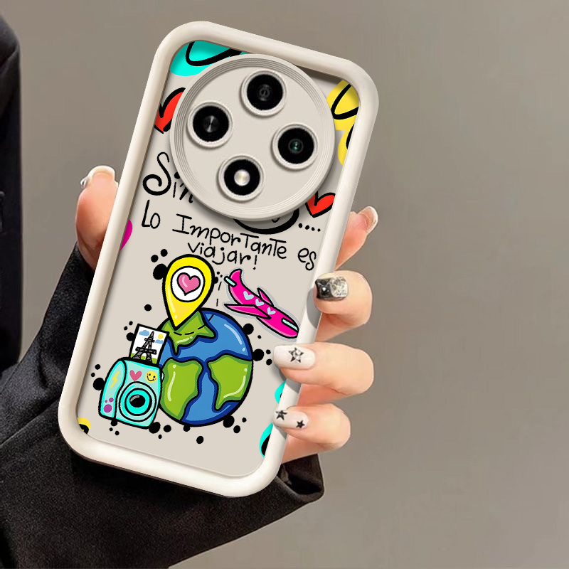 Abstract reisvliegtuig graffit - Oppo Reno 12 recensie en prijs